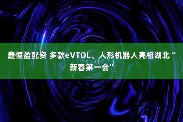 鑫恒盈配资 多款eVTOL、人形机器人亮相湖北“新春第一会”